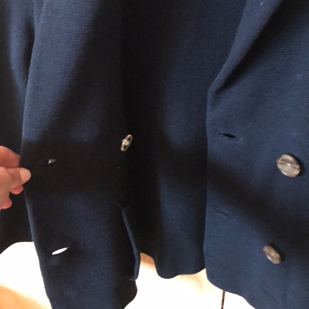 Gap, Double Button, Sweater Jacket. Navy Blue. - image 6